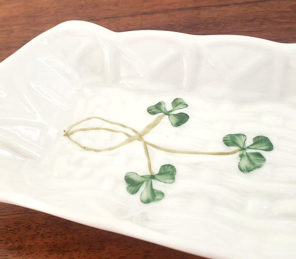 Shamrock Mint Tray by Belleek, Ireland