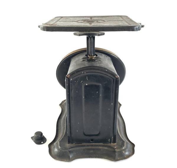 Antique Black Columbia Family Mercantile Scale, Kitchen Accent c. Early 1900's