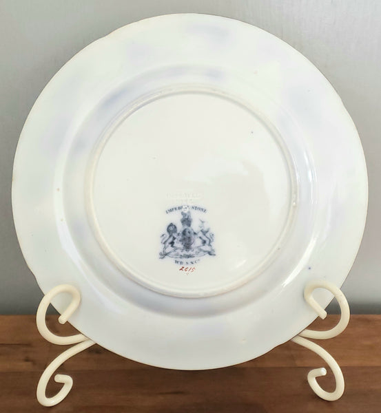 Antique Chinoiserie Dinner Plate, Corey Hill, by William Ridgway, Son & Co England, 1800's