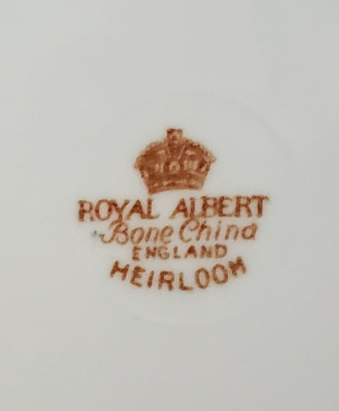 Royal Albert Bone China Dinner Plate "Heirloom" England c. 1950's