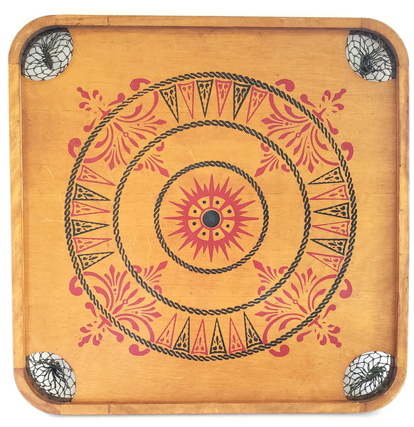Antique Carrom Double Sided Game Board Archarena, Style E No. 1 c. Early 1900's