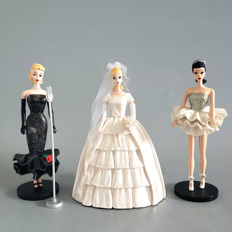 Vintage Barbie Figurines Danbury Mint Collection of 3 Original Boxes with Paperwork