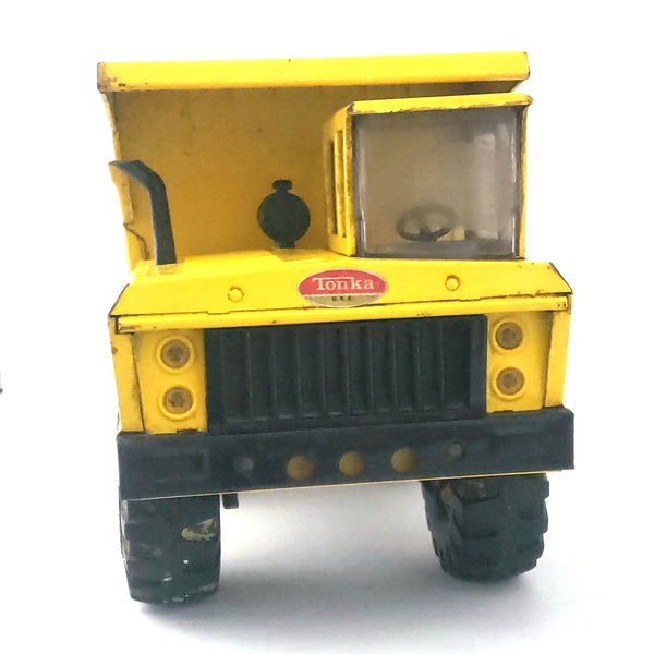 Vintage Mighty Tonka Dump Truck No. 3900 Yellow Pressed Steel c. 1970-1973
