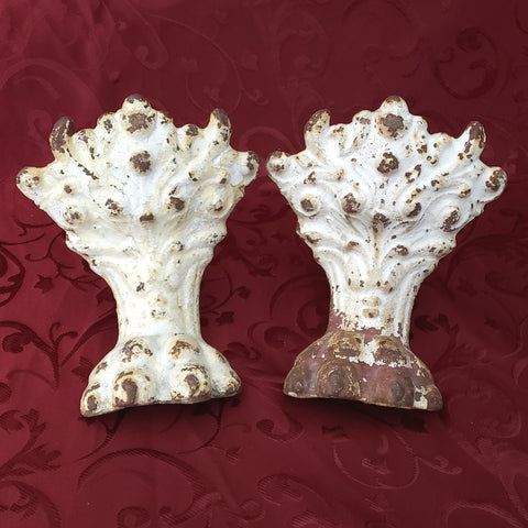 Antique Cast Iron Lion Claw Foot Bath Tub Legs, 7 1/2" Set of 2, Architectural Salvage