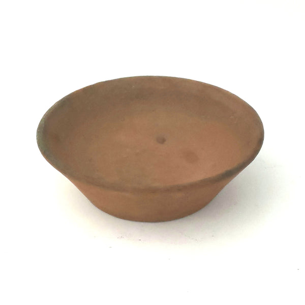 Antique Pennsylvania Redware Pottery Bowl, Simple Unglazed Rustic Farmhouse