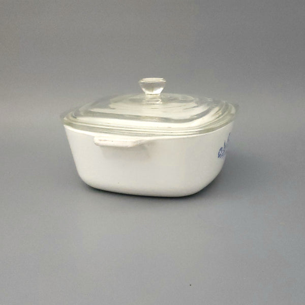 Corning Ware 1.5 QT Square Casserole Dish with Lid BLUE CORNFLOWER