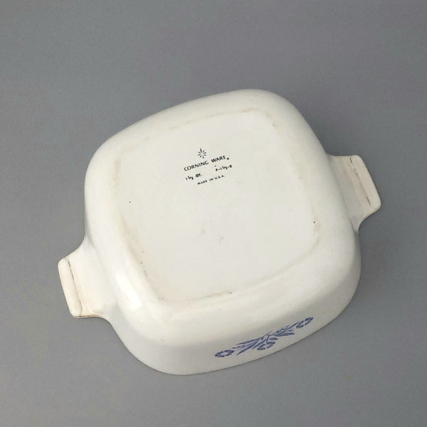 Corning Ware 1.5 QT Square Casserole Dish with Lid BLUE CORNFLOWER