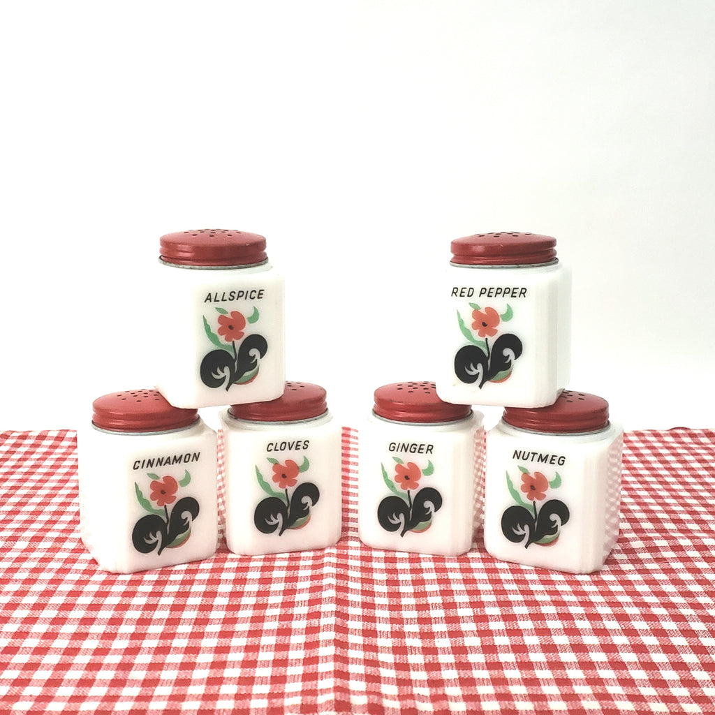 Hand Painted Glass Spice Jar Gift Set of Two. Jars are Sold Empty. - STV  Designs