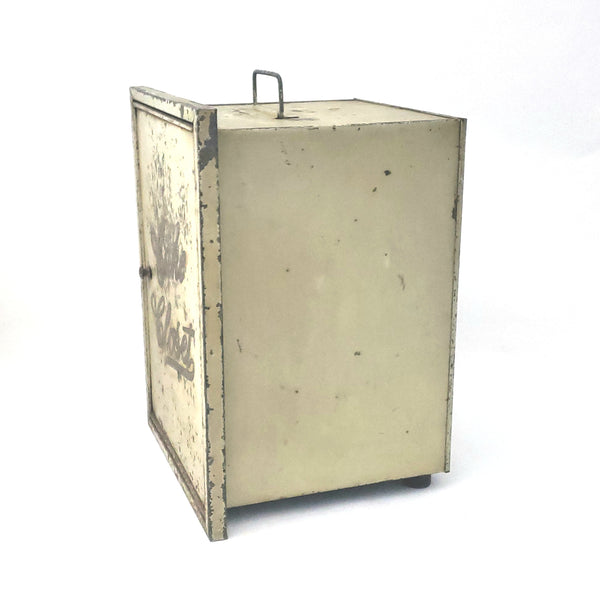 Antique Metal Kitchen Canister Cabinet Carrier "Cake Closet" with Shelves Kreamerware