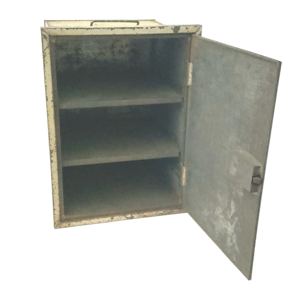 Antique Metal Kitchen Canister Cabinet Carrier "Cake Closet" with Shelves Kreamerware