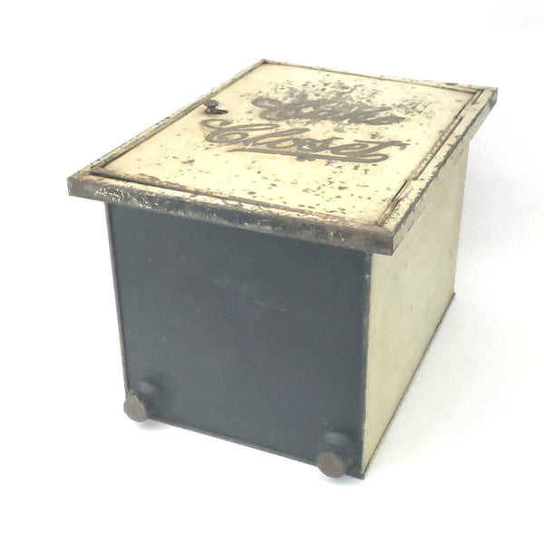 Antique Metal Kitchen Canister Cabinet Carrier "Cake Closet" with Shelves Kreamerware