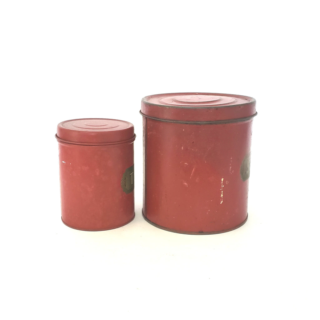 low moq red small tin box