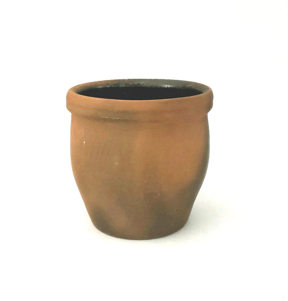 Antique Pennsylvania Redware Handled Jug With Interior Brown Glaze