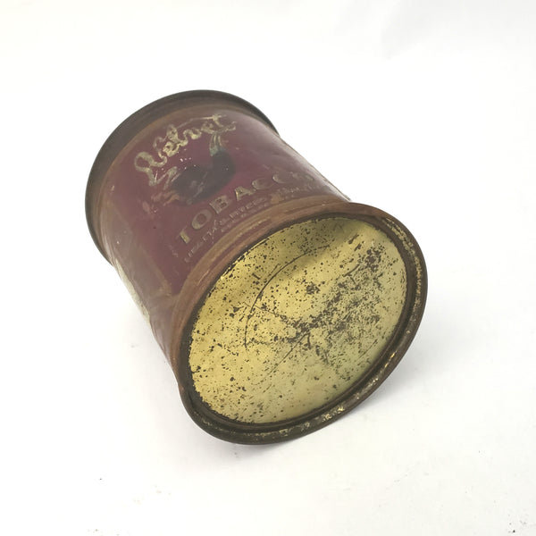 Antique Velvet Tobacco Can with Early Smoke Logo by Liggett & Myers