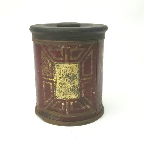 Antique Velvet Tobacco Can with Early Smoke Logo by Liggett & Myers