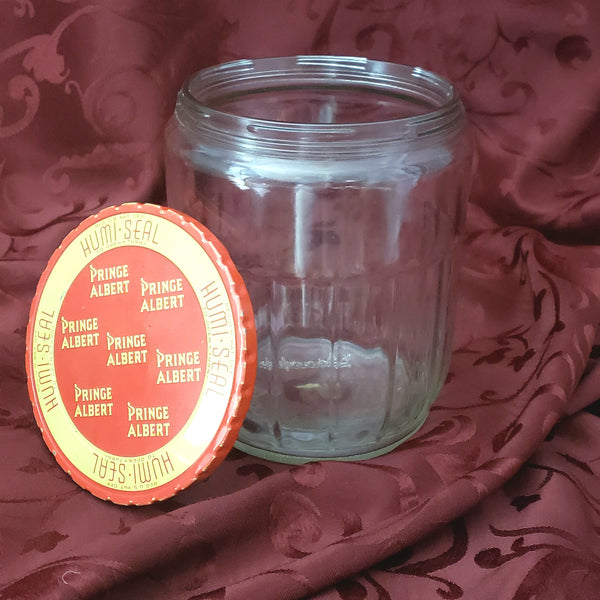 Vintage Prince Albert Large Tobacco Humidor Jar with Humi-Seal by Duraglass