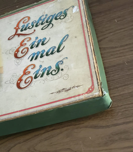 Vintage German Game Board "Lustiges Einmaleins" Multiplication Early Learning Original Box