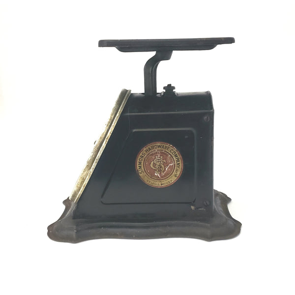 Antique Kitchen Scale Sterling Simmons Hardware Co. Missouri 2 Sided Advertising