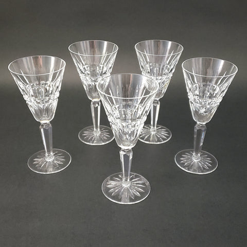 Waterford Crystal "Glenmore" Pattern Sherry Glass Set of 5 in Original Box
