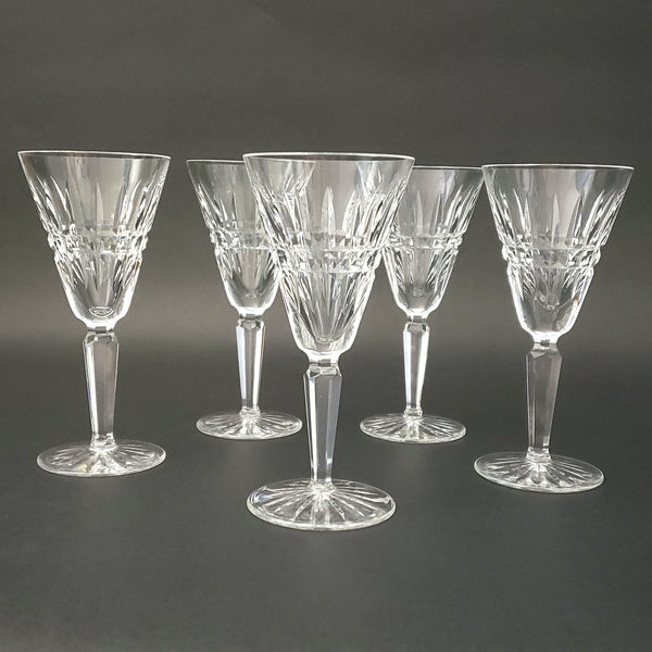 Waterford Crystal "Glenmore" Pattern Sherry Wine Glass Set of 5 in Original Box