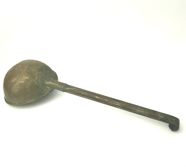 Antique Hand Forged Dipper Ladle 23" Long with Oversized Copper Cup