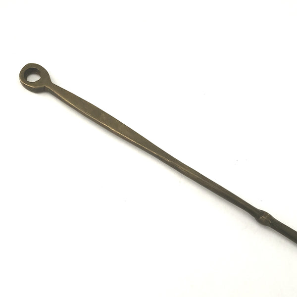 Vintage Brass Long Handled Skimmer 20" Long Kitchen or Hearth Wall Accent