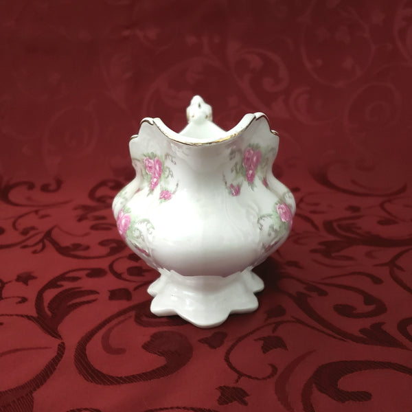 Antique Gravy Boat Pink Roses and Swags by Johnson Brothers England ~ 1891-1920