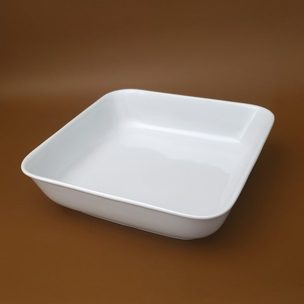 Arzberg White Square Porcelain Vegetable Bowl 8" Bavaria Germany