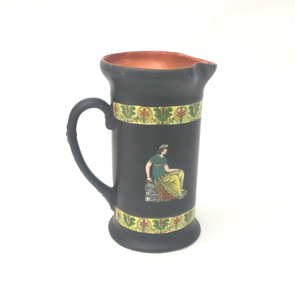 Early Royal Bayreuth Porcelain Greek Portrait Pitcher 5" - Corinthian Ware