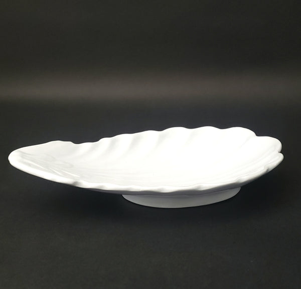 Antique English White Ironstone Relish Dish by W & E Core Burslem England