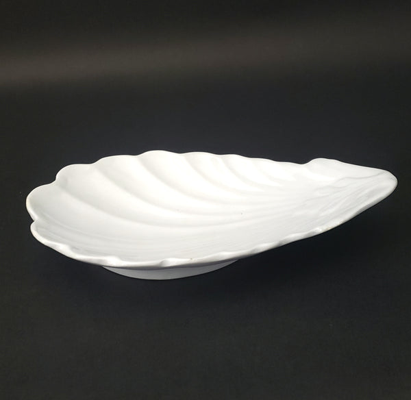 Antique English White Ironstone Relish Dish by W & E Core Burslem England