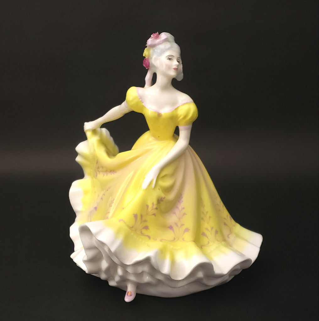 royal doulton figurines yellow dress Royal Doulton Ninette Figurine Yellow Dress HN 2379 Peggy Davies Design ~ Retired