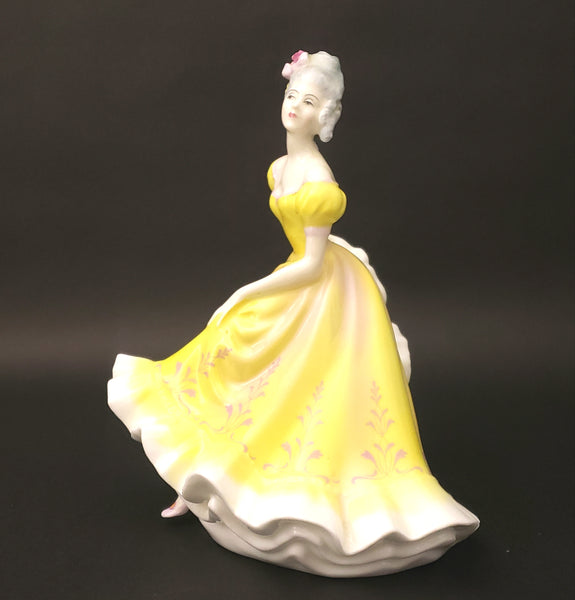 Royal Doulton Ninette Figurine Yellow Dress HN 2379 Peggy Davies Design ~ Retired