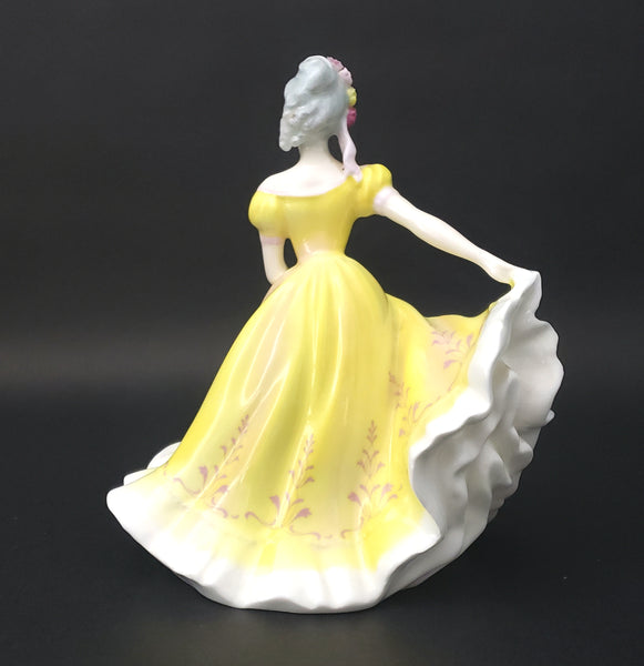 Royal Doulton Ninette Figurine Yellow Dress HN 2379 Peggy Davies Design ~ Retired