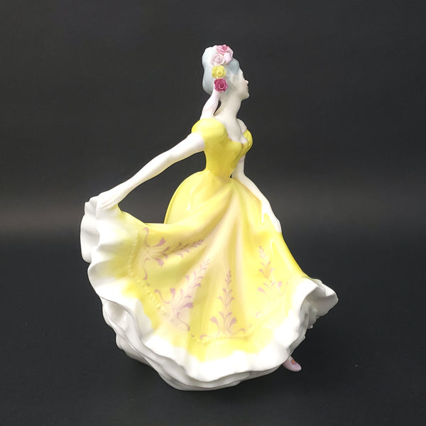 Royal Doulton Ninette Figurine Yellow Dress HN 2379 Peggy Davies Design ~ Retired