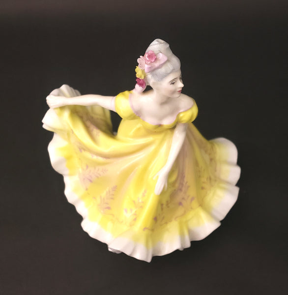 Royal Doulton Ninette Figurine Yellow Dress HN 2379 Peggy Davies Design ~ Retired