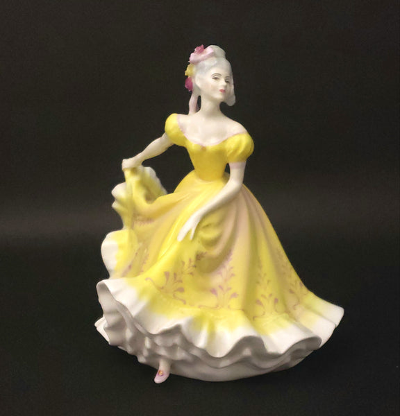 Royal Doulton Ninette Figurine Yellow Dress HN 2379 Peggy Davies Design ~ Retired