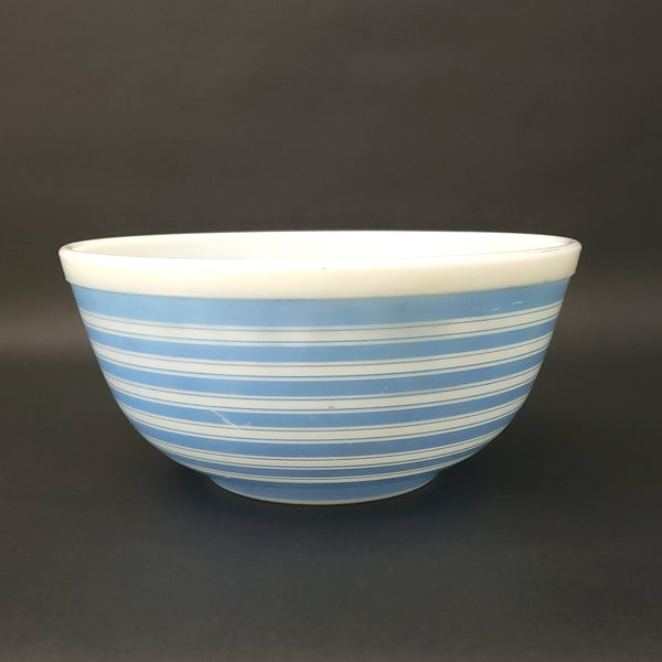 Vintage PYREX Nesting Bowls from "Rainbow Stripes" Pattern in Blue #402 , #403