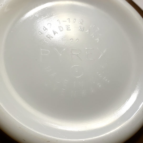 Vintage Pyrex Cinderella Mixing Bowls "Early American" Collection of 2 #441 and #442
