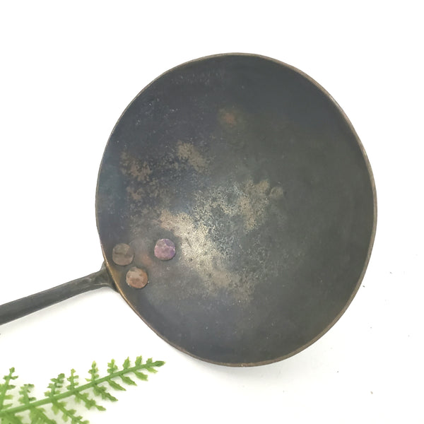 Early Antique Hand Forged Wrought Iron Ladle Dipper