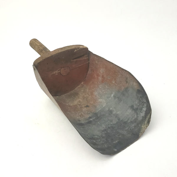 Antique Small Grain Scoop Wood and Metal - Rustic Farmhouse Accent