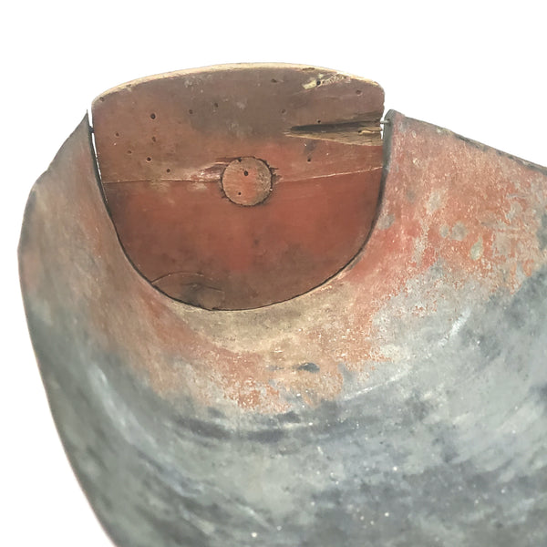 Antique Small Grain Scoop Wood and Metal - Rustic Farmhouse Accent