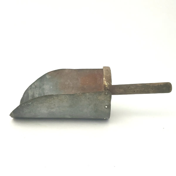 Antique Small Grain Scoop Wood and Metal - Rustic Farmhouse Accent