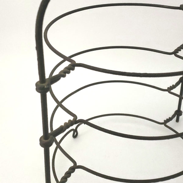 Vintage Metal Pie Stand Rack 4 Tier With 4 Advertising Pie Plates