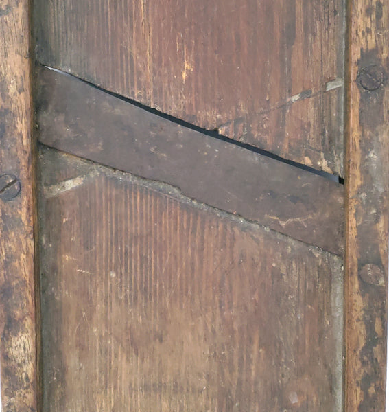 19th Century Pennsylvania Dutch Primitive Wooden Slaw Board Carved Heart Cut Out
