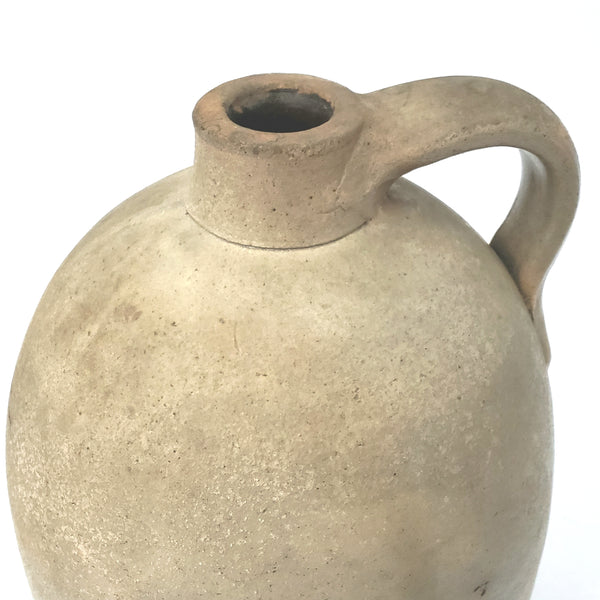 19th Century Antique Stoneware Pottery Whiskey Jug 1 Gallon 10" Tall