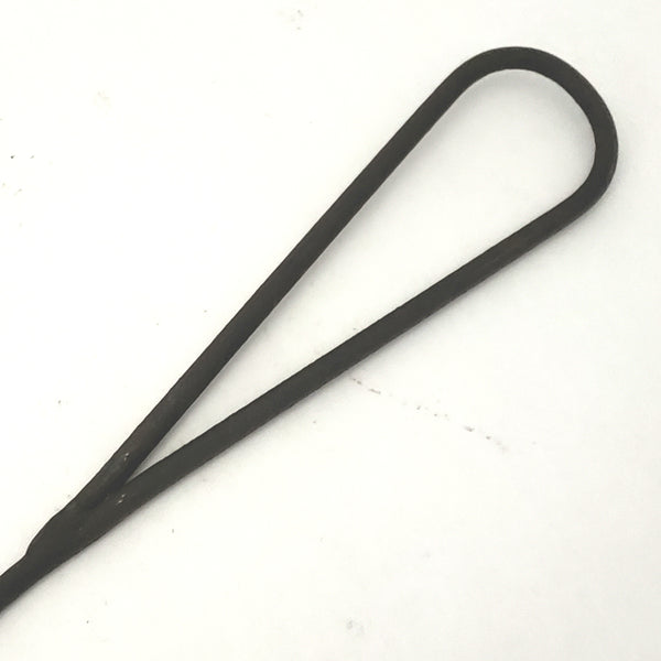 Antique American Colonial Wrought Iron Long Handled Peel Spatula Mini Blade