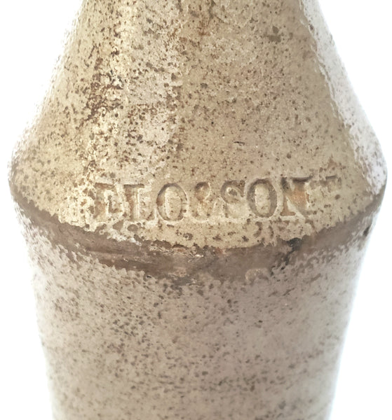 Antique 19th Century Salt Glazed Stoneware Bottle DLO & Son